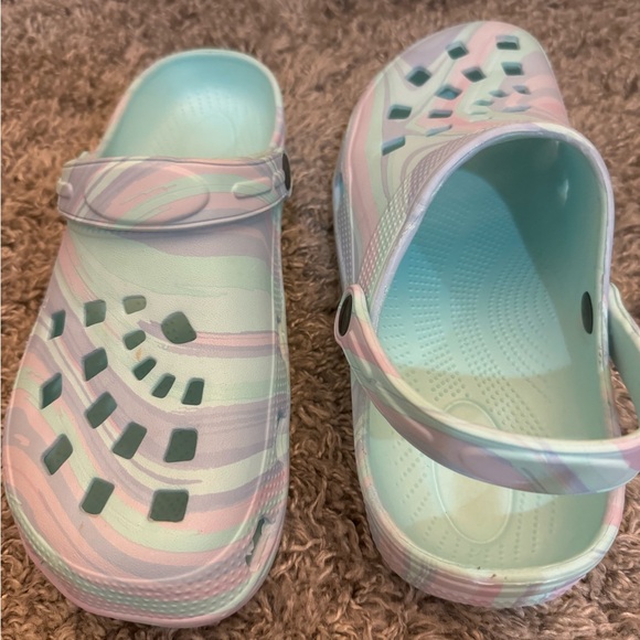 Turquoise pink multicolor, clogs new size 910 clock - Picture 6 of 8
